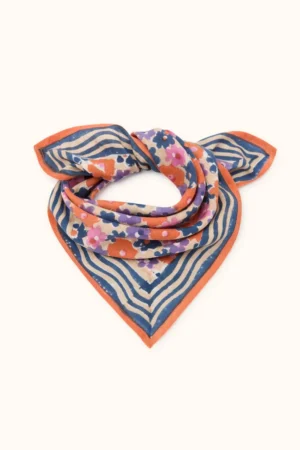 Petit foulard 'Manika' Paquerette Macadamia | APACHES COLLECTIONS