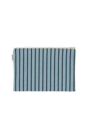 Pochette ‘Lili’ Rayures Tennis Blue sky | ROSE IN APRIL