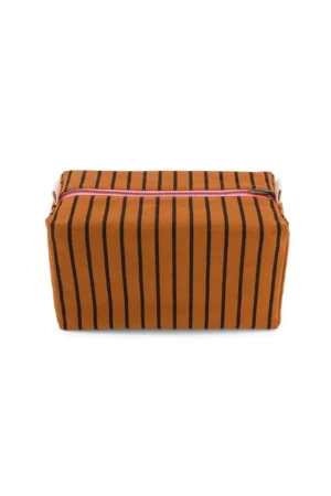 Trousse de toilette 'Vic' Rayures Tennis Ginger | ROSE IN APRIL