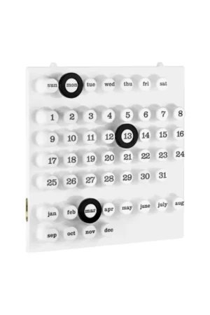Calendrier perpétuel mural Blanc | RING-A-DATE