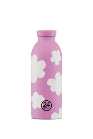 Gourde isotherme Clima en inox 'Daydreaming rose' | 24 BOTTLES