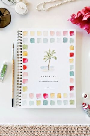 Cahier d'aquarelle 'Tropical' | EMILY LEX STUDIO