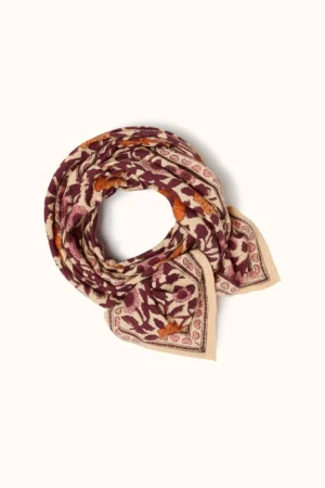 Foulard ‘Latika’ Coeur Flamingo | APACHES