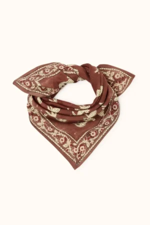 Petit foulard ‘Manika’ Bengale Chocolat | APACHES