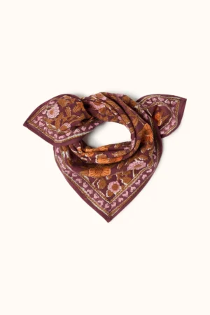 Petit foulard ‘Manika’ Coeur Truffe | APACHES COLLECTIONS