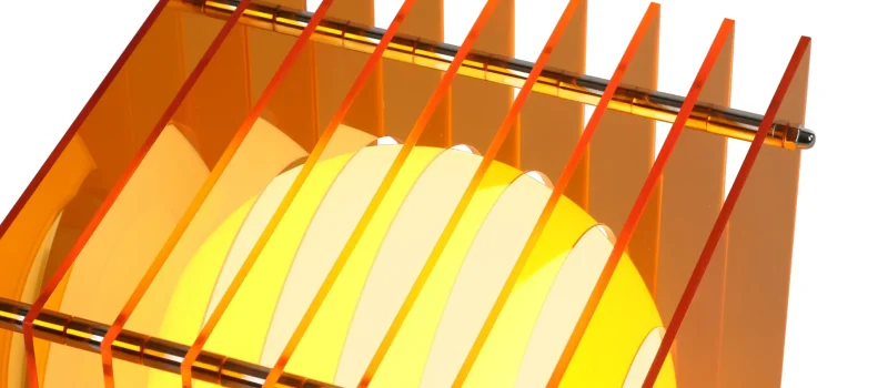 Petite lampe carrée 'Lop' Orange | BANG