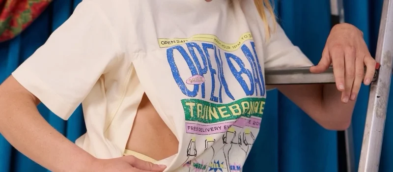 T-shirt d'allaitement 'Open bar' | TAJINEBANANE